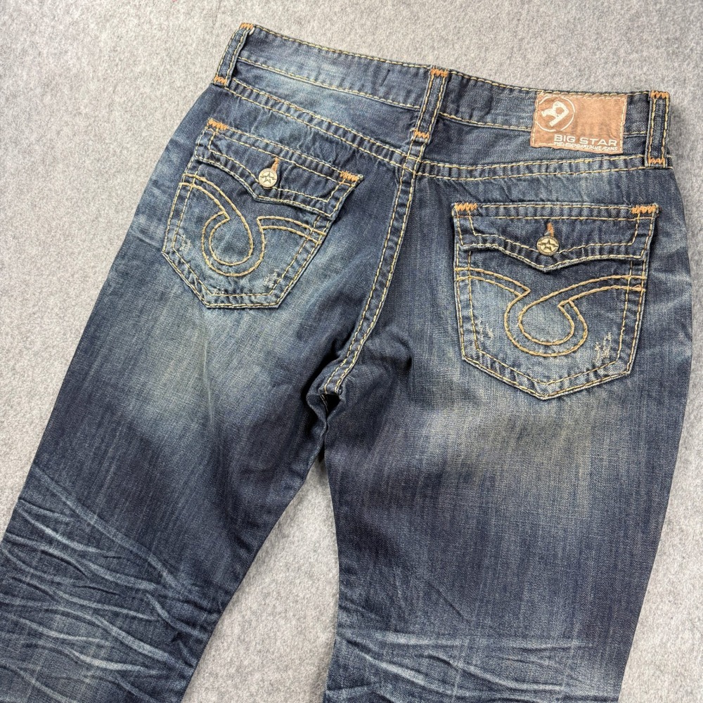 Big Star Voyager Loose Jeans Mens 38x34 Blue Dark Wash Limited Baggy Vintage - Picture 12 of 12
